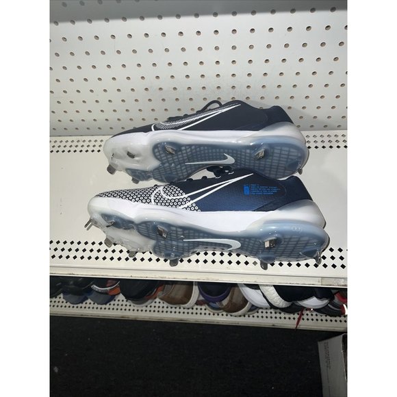 Nike Force Zoom Trout 7 Pro Mens Metal Baseball Cleats Size 13 Navy Blue White - Picture 6 of 8
